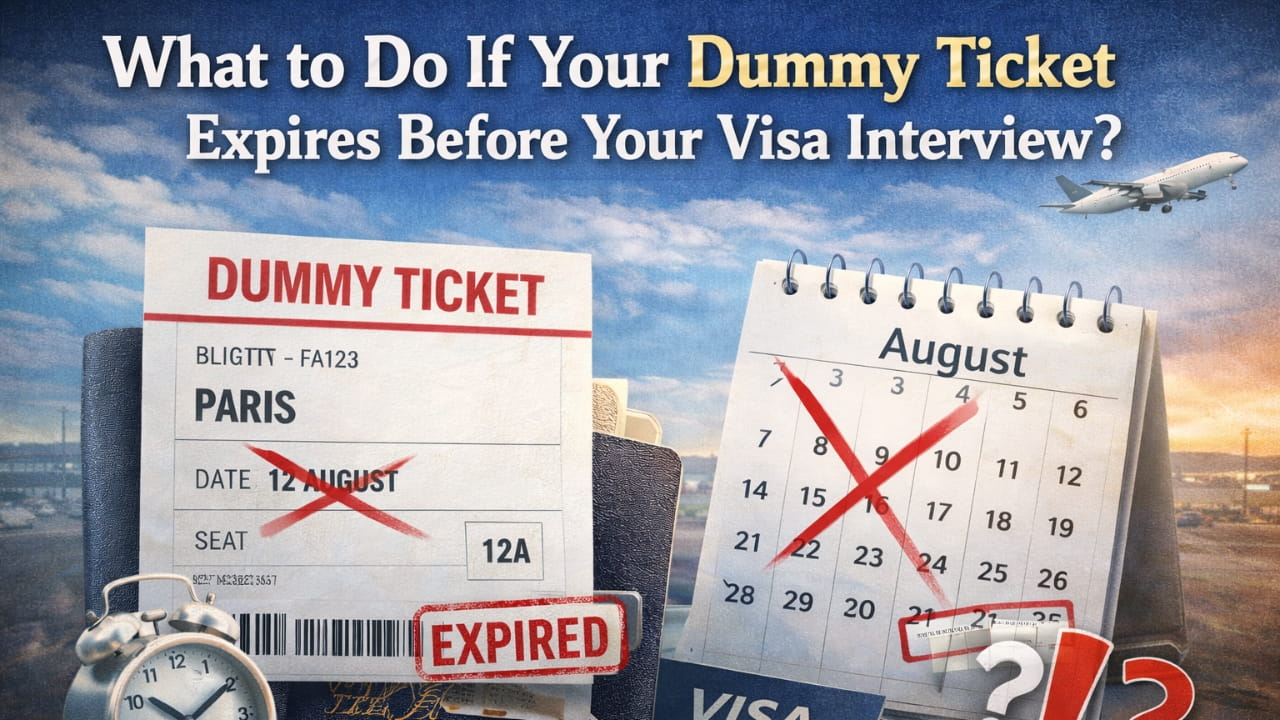 Panic! Expired Dummy Ticket Before Visa Interview