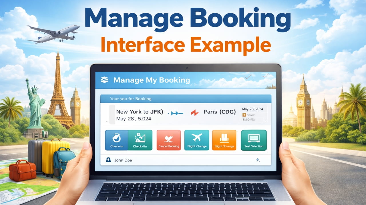 Manage Booking Interface Example
